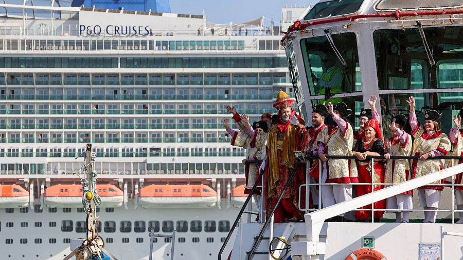 Los Reyes desembarcan en Las Palmas de Gran Canaria