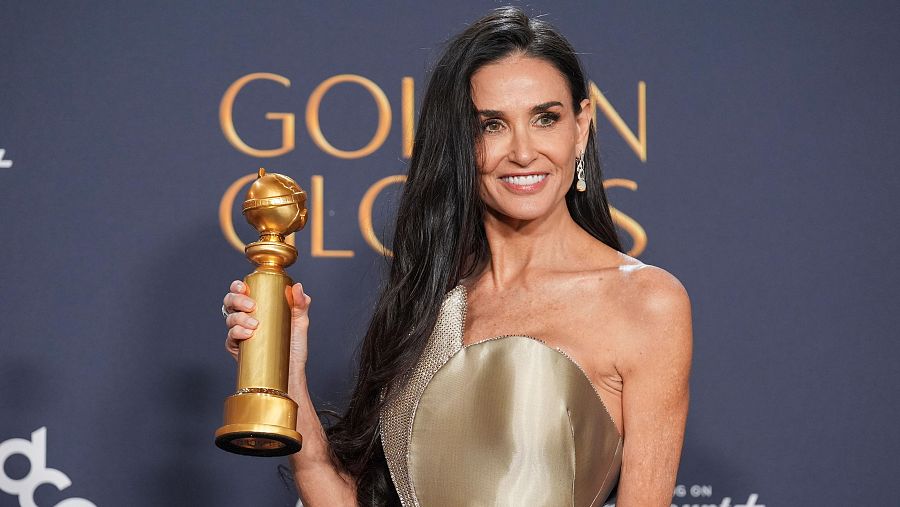 Demi Moore, mejor actriz en una película de comedia o musical por 'The Substance'