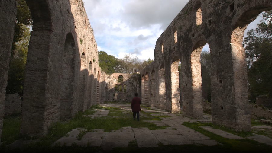 Basílica paleocristina a la ciutat antiga de Butrint.