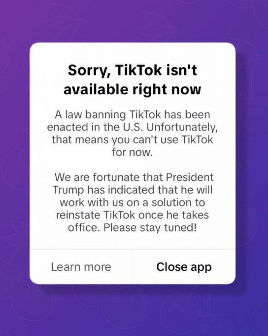 TikTok deja de funcionar en Estados Unidos