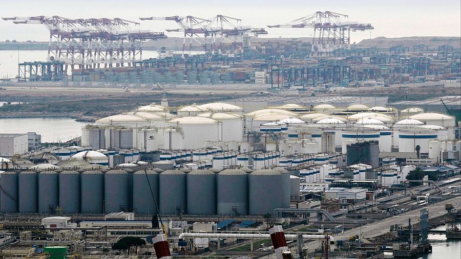 Vista del Moll de l'Energia del Puerto de Barcelona