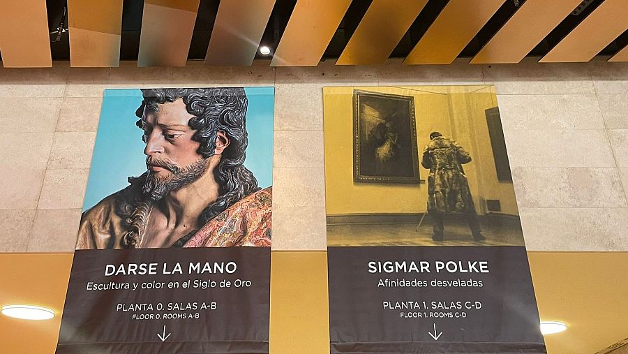 Carteles del Museo del Prado anuncian las exposiciones 