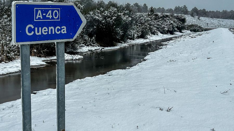 Cuenca se cubre de nieve