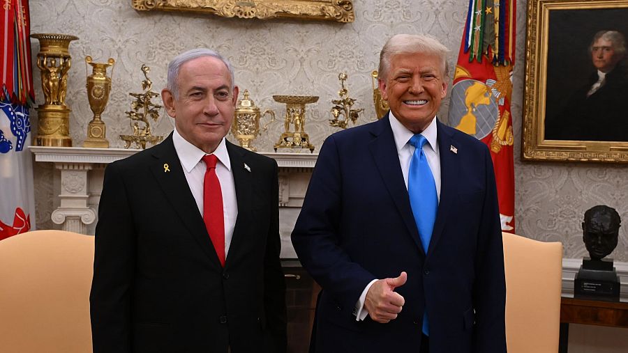 Trump y Netanyahu reunidos en la Casa Blanca para abordar la guerra en Gaza