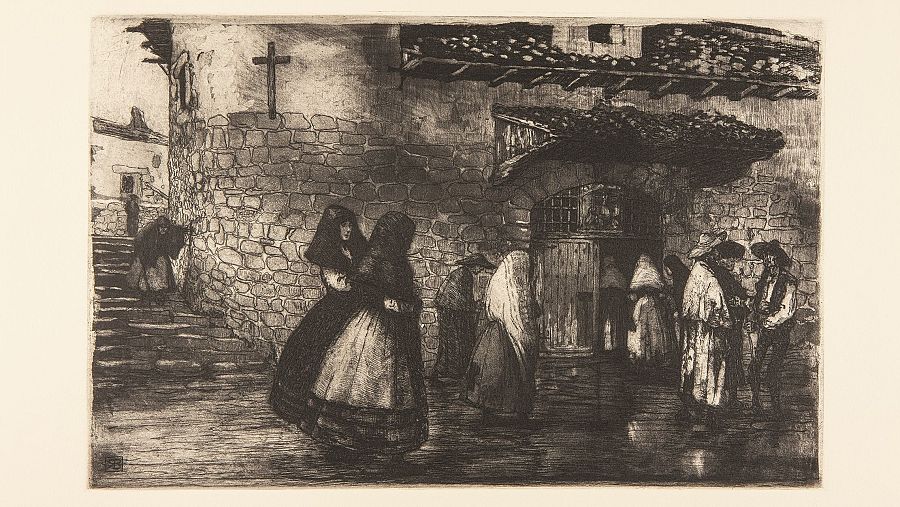 Grabado de Ricardo Baroja