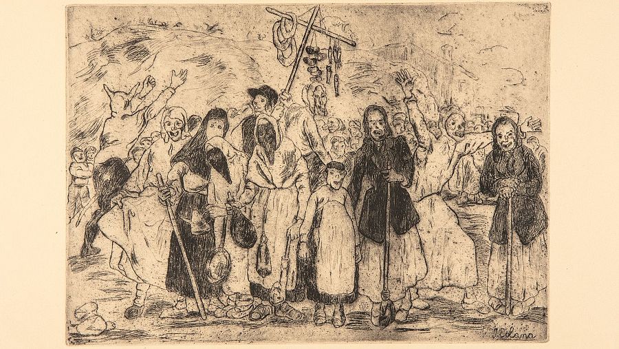 Aguafuerte de José Gutiérrez Solana