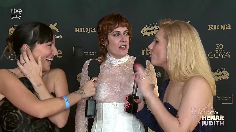 Aixa Villagrán, durante su paso por la alfombra roja de RTVE Play