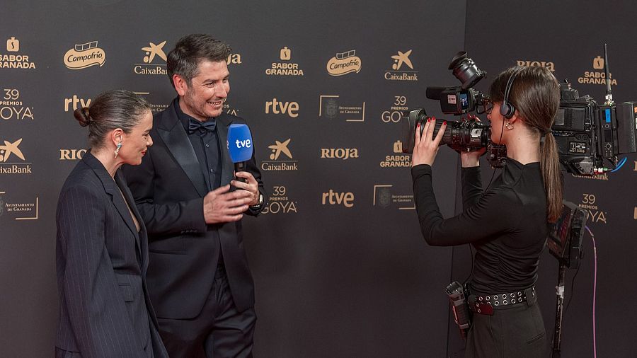 Carlos del Amor, durante la alfombra roja
