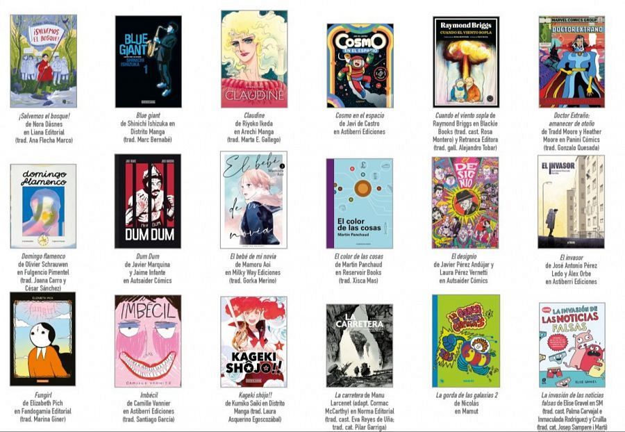 Cómics españoles recomendados para el primer semestre de 2024.  Autores, traductores y editoriales incluidos.