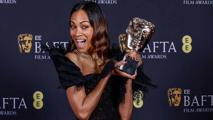 Zoe Saldaña gana el Bafta a mejor actriz de reparto por 'Emilia Pérez'