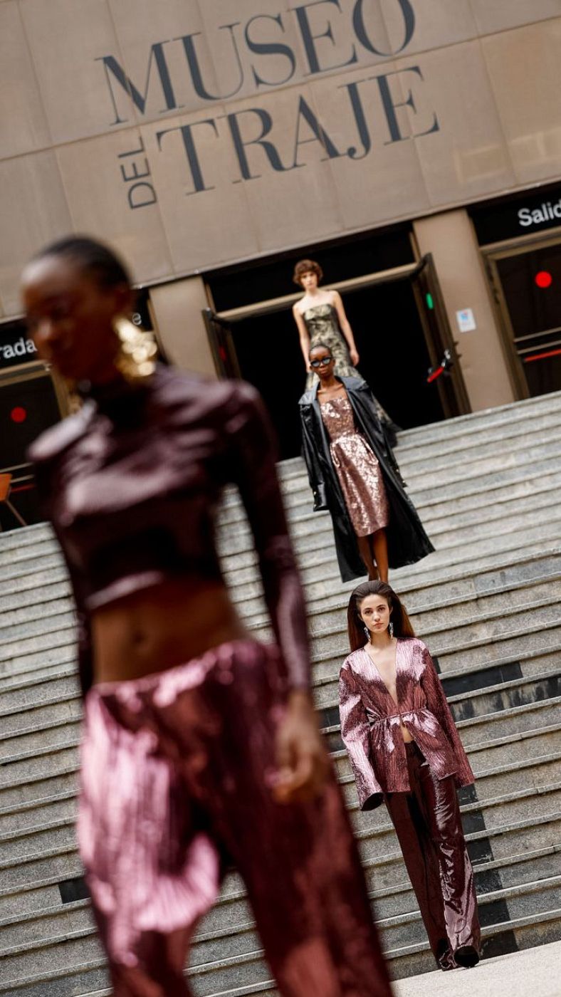 Modelos del desfile de Duyos en Madri