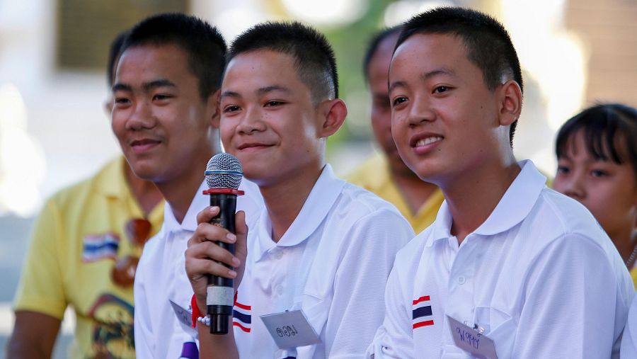 Duangpetch Promthep, uno de los rescatados en la cueva de Tailandia
