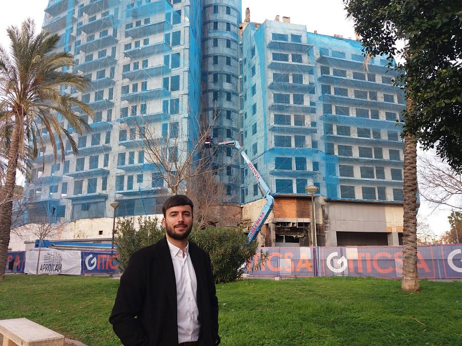 El presidente de la Asociación de Propietarios Afectados por el Incendio de Campanar (APROCAIM), Enrique Salvador