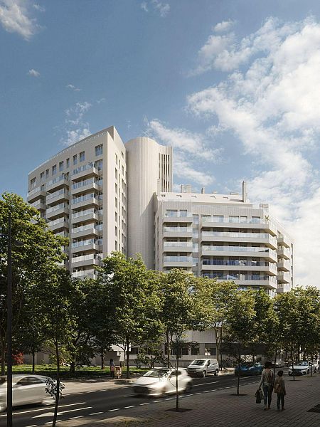 Una imagen del proyecto de rehabilitación del edificio de Campanar