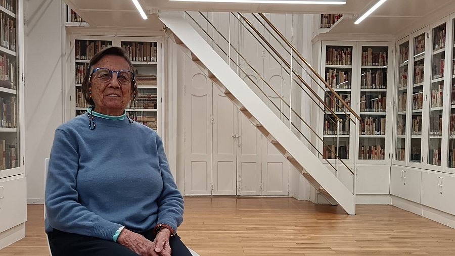 Merche Comabella en la Fundación Ortega Marañón durante su entrevista con Objetivo Igualdad