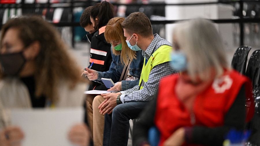 Cruz Roja ayuda a refugiados ucranianos