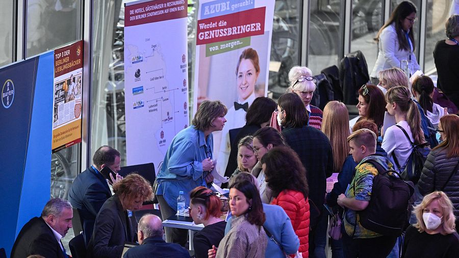 Feria de trabajo ucranianos