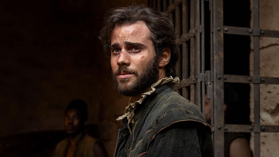 Julio Peña, como Miguel de Cervantes, en 'El cautivo'.