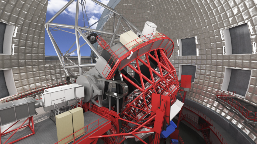 Interior Gran Telescopio Canarias