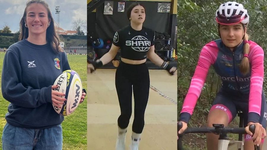 Claudia, Cintia y Ane.