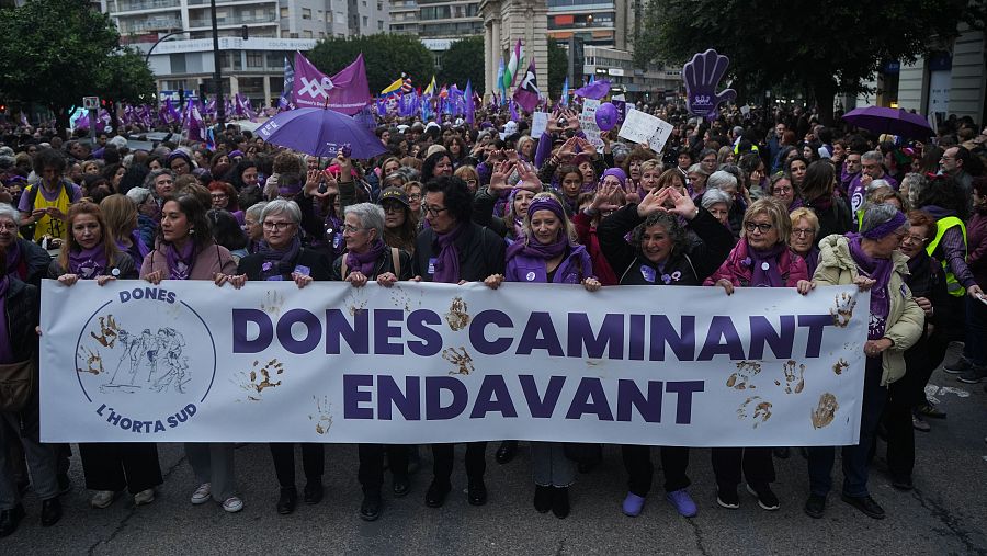Manifestación de la Coordinadora Feminista de Valencia