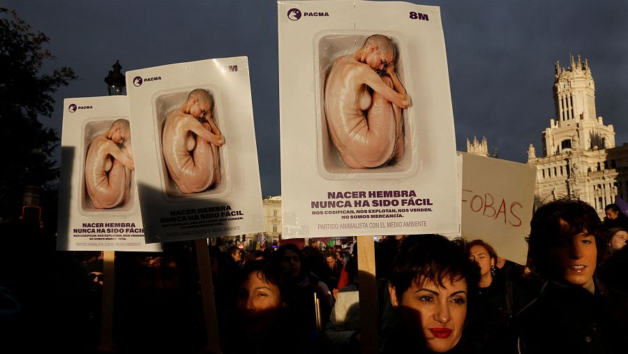 PACMA se ha manifestado en Madrid.