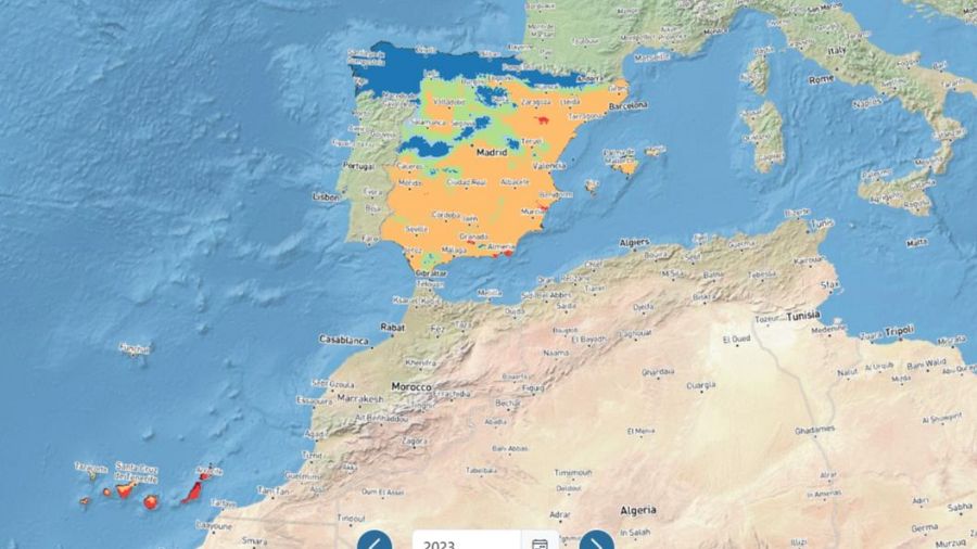 Desertificación en zonas españolas