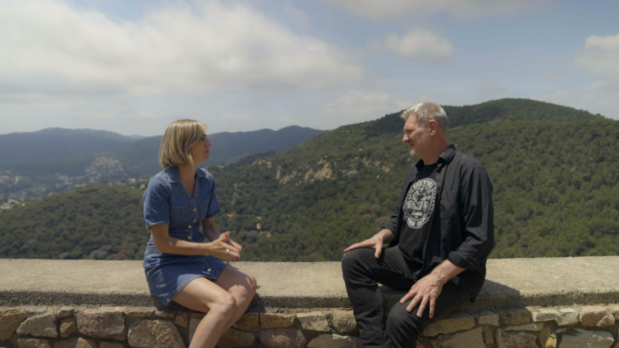 Ana Boadas amb el biòleg i genetista David Bueno, a 'Mapes mentals'