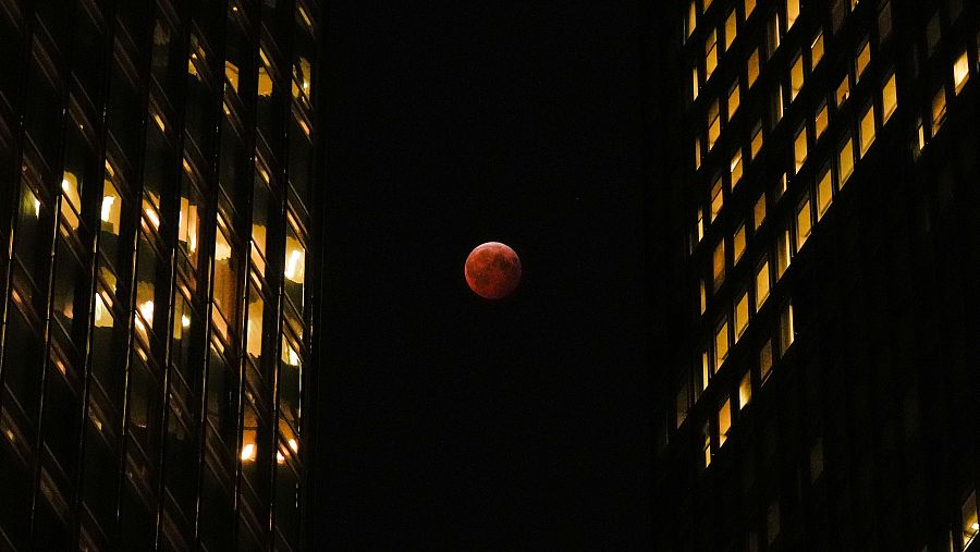 Luna roja en Estados Unidos