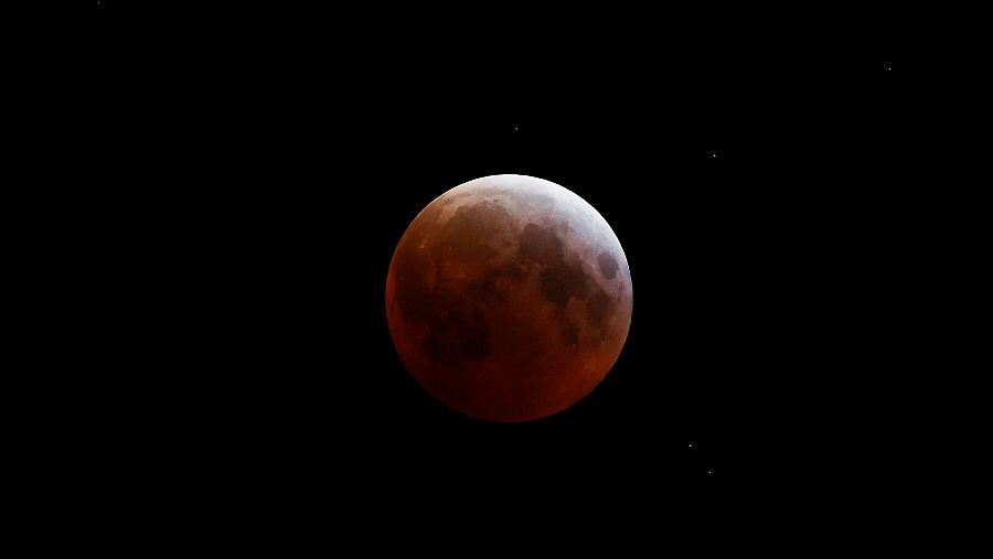 Eclipse lunar visto desde La Habana