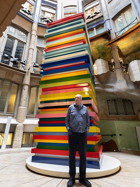 Sean Scully con su obra