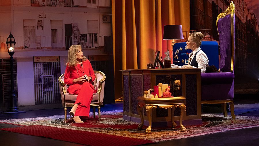 Pilar Eyre, durante su entrevista en 