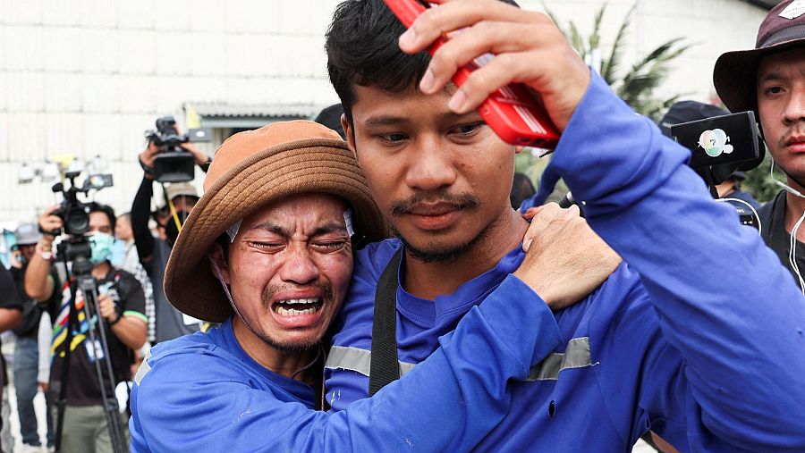 Terremoto en Birmania y Tailandia: trabajadores supervivientes del edificio desplomado en Bangkok