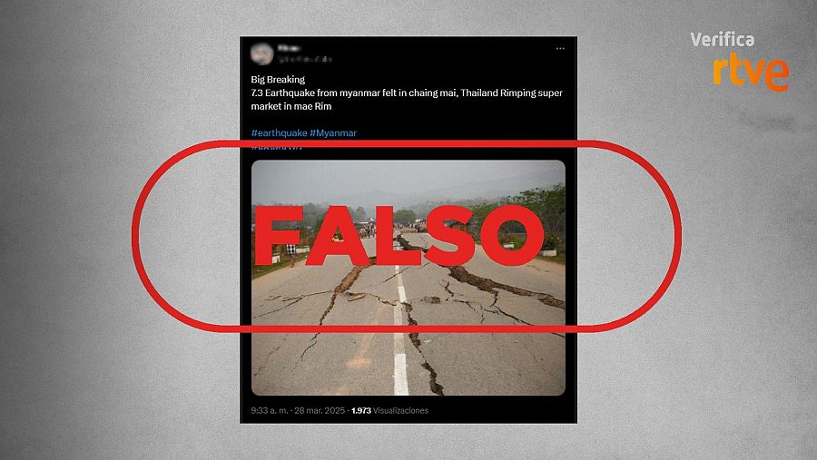 Desmentimos bulos y desinformación sobre el terremoto en Birmania