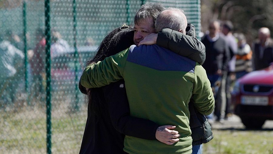 Familiares de los heridos y fallecidos por la explosión de la mina de Cerredo