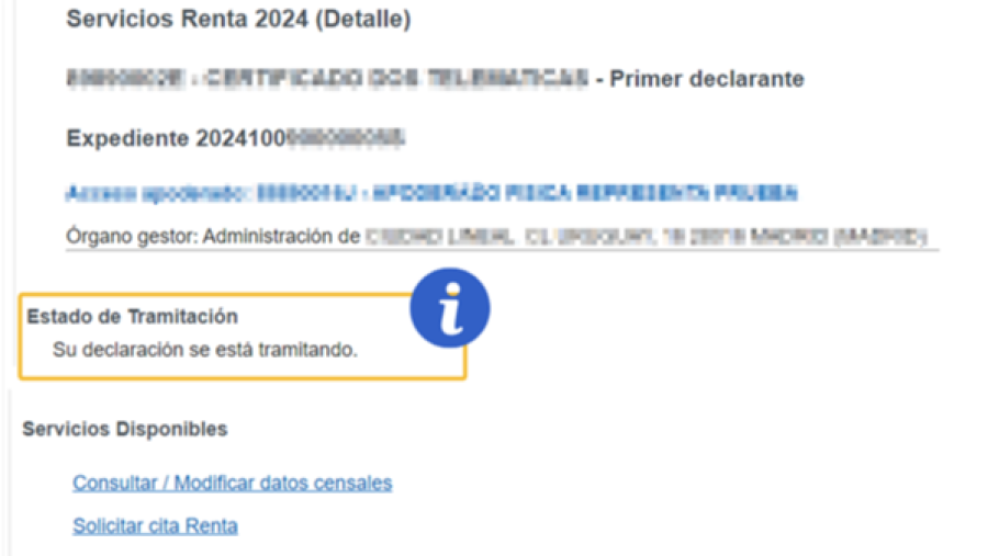 ¿Cómo puedo consultar el estado de la declaración de la renta 2024?