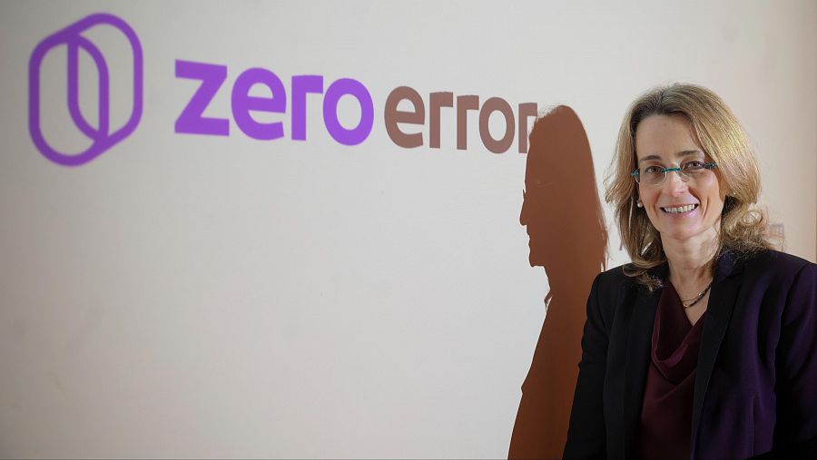 María José Martí Gil a la seu de la seva empresa Zero Error