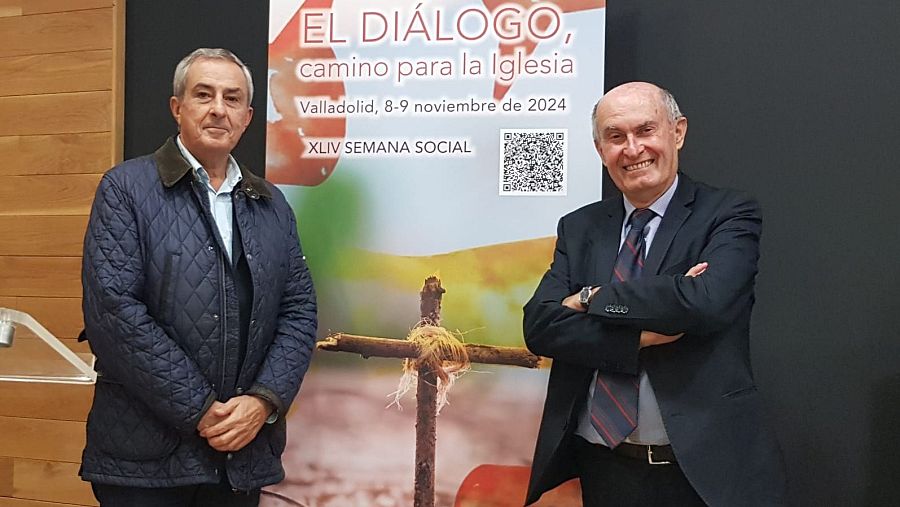 Agustín Domingo Moratalla junto al filósofo Massimo Borghesi, autor de una biografía intelectual del papa Francisco.