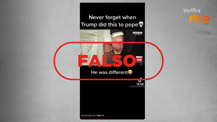 Publicación que difunde un vídeo editado como si fuera real