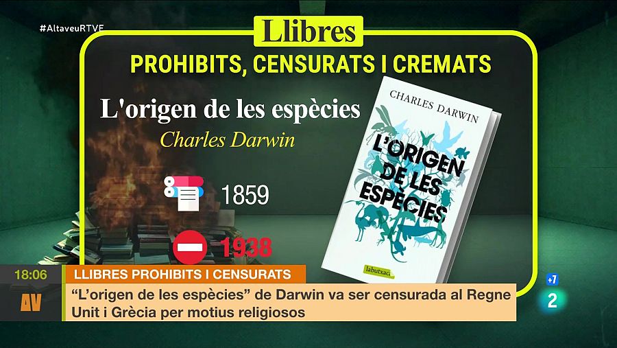 'L'origen de les espècies' de Charles Darwin és un dels llibres que van ser censurats a Espanya.
