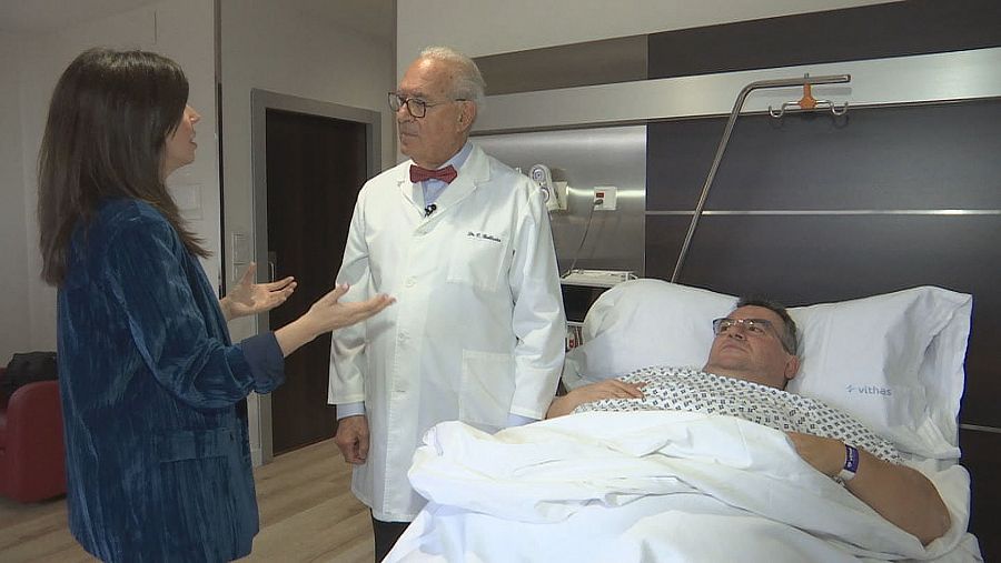 Alfonso, preparado para la operación
