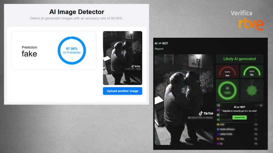 Análisis de las herramientas de detección de contenido generado con IA Decopy AI y AI or NOT