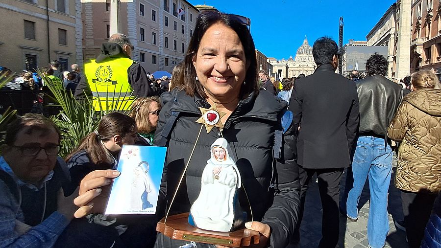 Una argentina en el funeral de Francisco