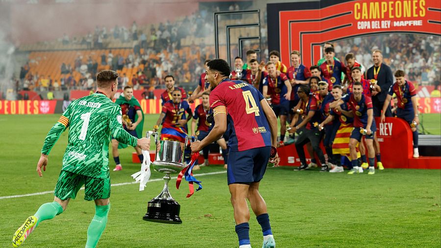 El FC Barcelona, ganador de la Copa del Rey 2025