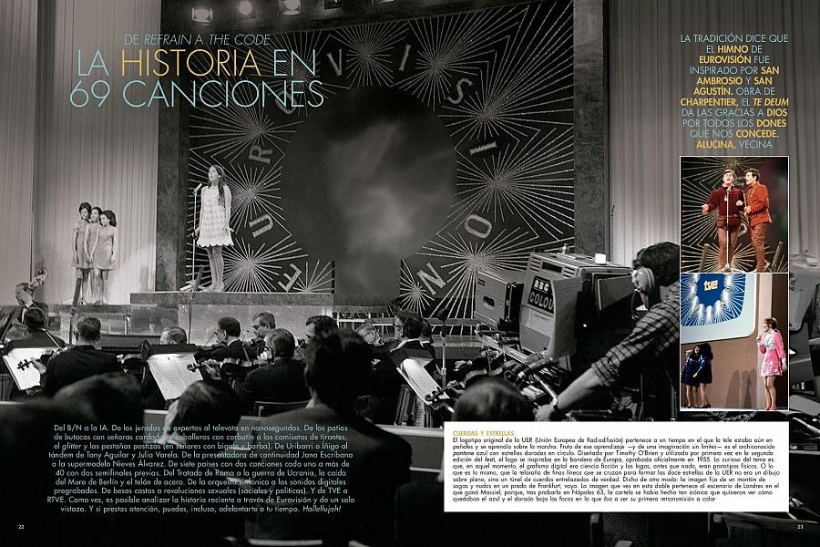 Otras de las páginas del especial de la revista