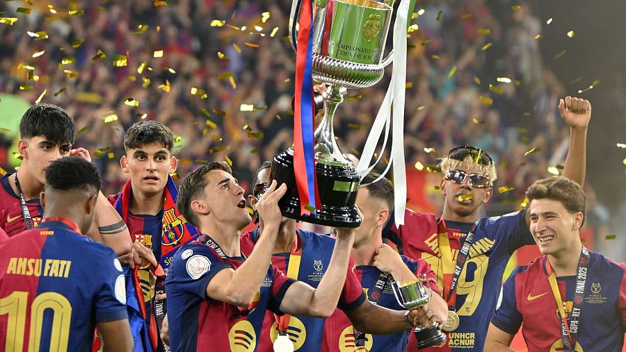 Celebración tras la Final de la Copa del Rey