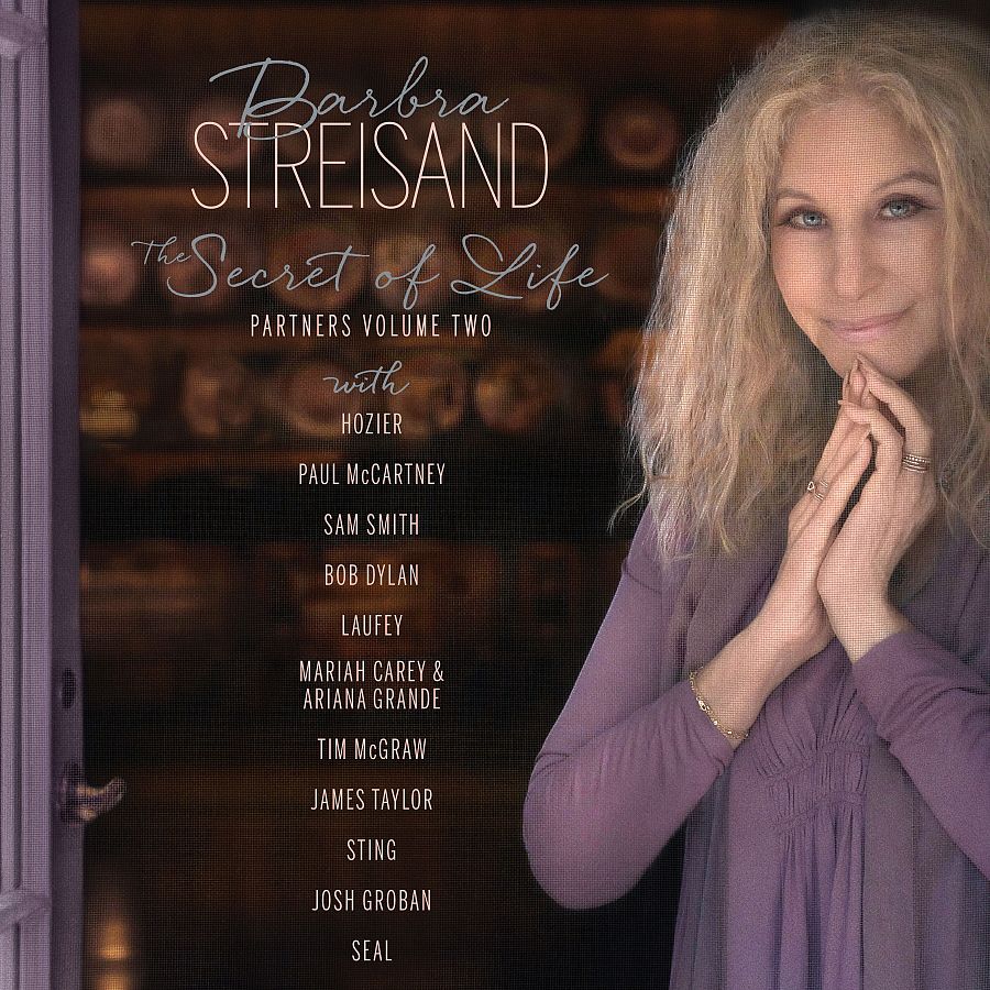 Barbra Streisand en la portada de su nuevo disco, 