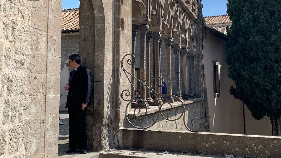 Balcón del Palacio de los papas donde se comunicó la elección de Gregorio X