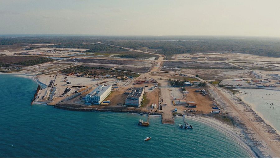 Planta de gas de Total en Mozambique