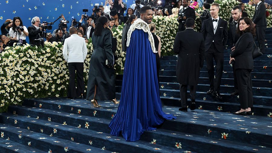 El actor Colman Domingo a su llegada a la Gala Met 2025